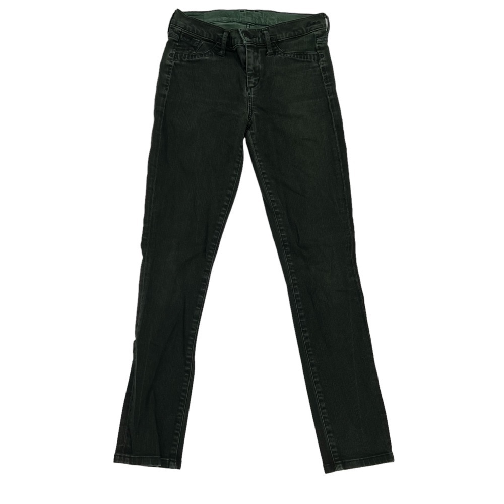 Goldsign Junior’s Green Skinny Denim Jeans Size 24